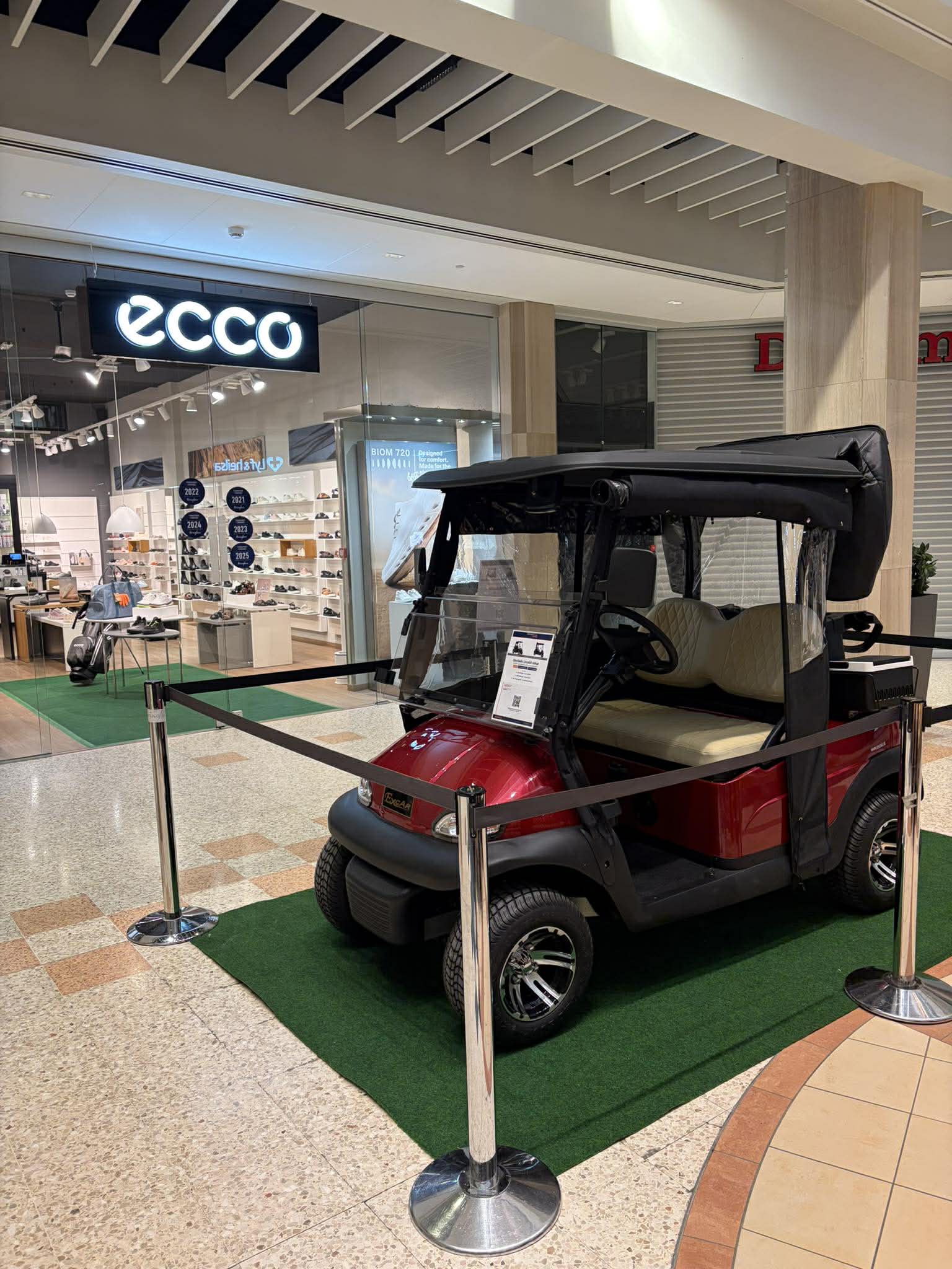 Excar golfbíll á Golfdögum Ecco Íslands í Kringlunni