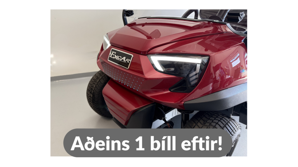 Excar CK– 2 sæta golfbíll Rauður