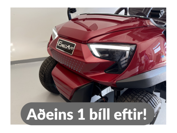 Excar CK– 2 sæta golfbíll Rauður