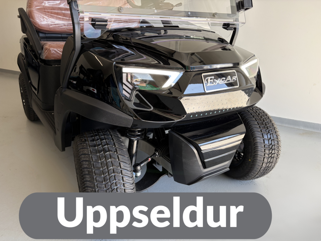 Excar CK– 2 sæta golfbíll Svartur